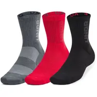 Under Armour 3-MAKER MID-CREW 3PK Unisex ponožky, šedá, velikost