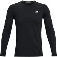 Under Armour FITTED CREW Pánské triko, černá, velikost