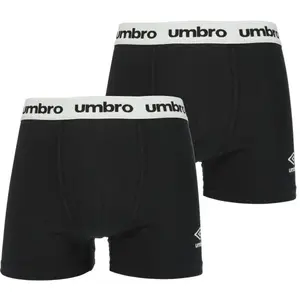 Umbro BOXER SHORT 2 PACK Pánske boxerky, čierna, veľkosť