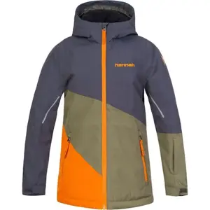 Hannah KIGALI JR Detská lyžiarska bunda s membránou, tmavo sivá, veľkosť 122-128