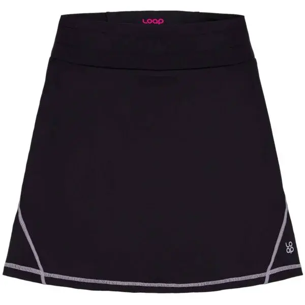 LOAP MENDELINE Dámská turistická sukně, černá, velikost