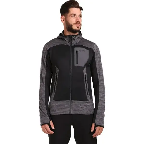 KILPI FRENI Pánská mikina, tmavě šedá, velikost