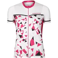 PROGRESS RIPRESA Dámský cyklistický dres, bílá, velikost