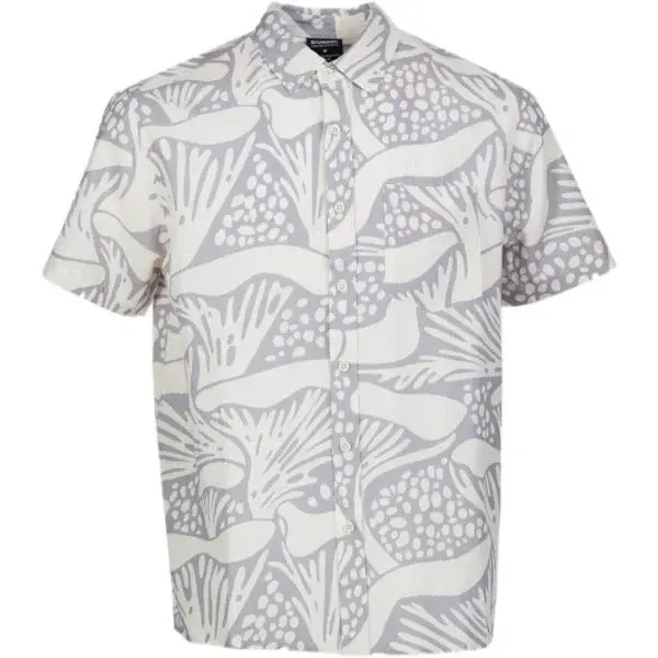 FUNDANGO CHASE Pánské košile s krátkým rukávem, šedá, velikost