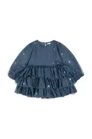 Dívčí šaty Konges Sløjd FAY DRESS GRS tmavomodrá barva, mini, KS103807