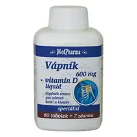 Medpharma Vápník 600mg+vit.d-liquid Tobolek 67