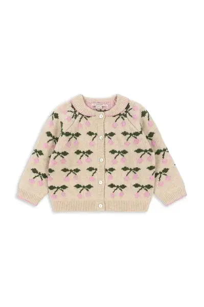 Detský sveter Konges Sløjd BELOU KNIT COLLAR CARDIGAN