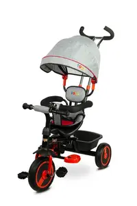 Toyz Tříkolka Buzz, šedá, červená