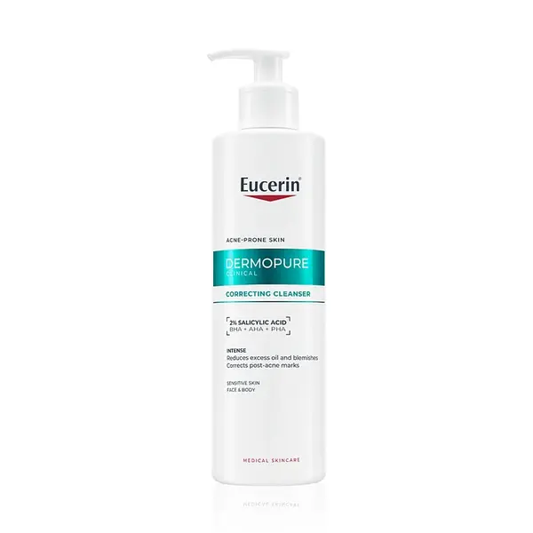 EUCERIN DermoPure CLINICAL Exfoliační čisticí gel, 400ml