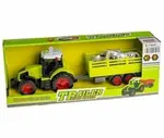 Traktor s přívěsem a zvířátky – se světlem a zvukem
