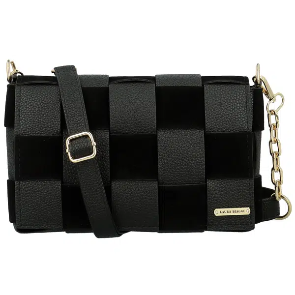 Dámska crossbody kabelka čierna - Laura Biaggi Fabia
