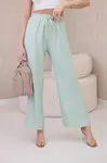 Viscose wide trousers light mint