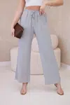 Viscose wide trousers grey