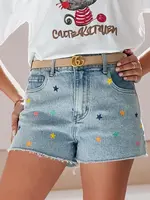 Dámske rifľové kraťasy STARSHINE