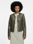 Khaki Women's Leatherette Jacket ORSAY - Women's