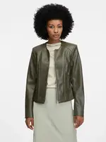 Khaki women's faux leather jacket ORSAY - Women's