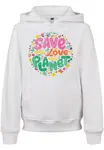 Kids Save And Love Hoody white