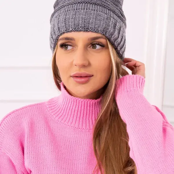Women's cap Elora K336 dark gray