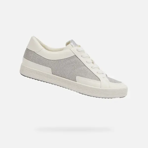 Silver women's sneakers Geox Blomiee - Women's