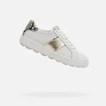 White women's sneakers Geox Spherica ECUB-1 - Women's