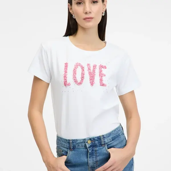 White women's short-sleeved T-shirt ORSAY - Women's