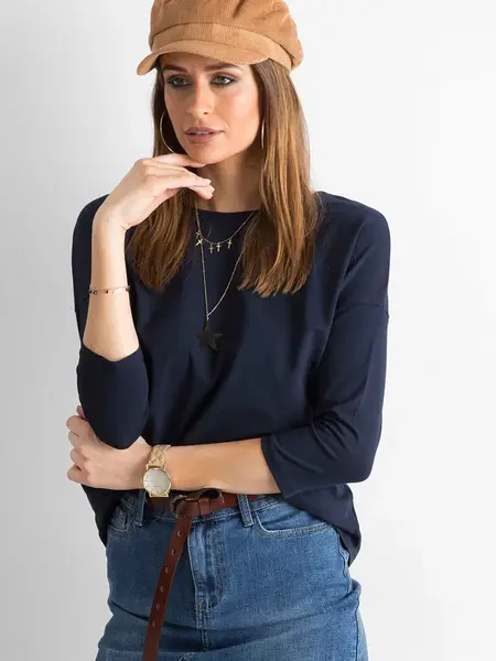 Blouse-RV-BZ-4661.43P-navy blue
