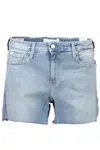 CALVIN KLEIN JEANS SHORT WOMAN LIGHT BLUE