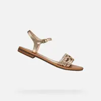 Gold women's sandals Geox Sozy S - Women's