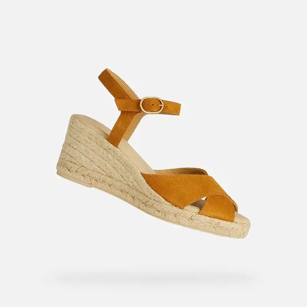 Yellow women's sandals Geox Gelsa Low - Women's