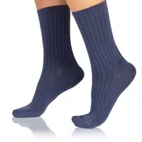 Bellinda 
FANCY RIB MODAL SOCKS - Dámske ponožky z modalu - modrá