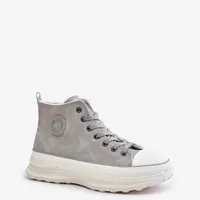 Insulated women's platform sneakers Big Star grey