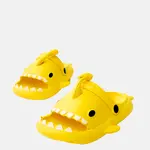 marka niezdefiniowana Yellow children's flip-flops with shark motif Tossi
