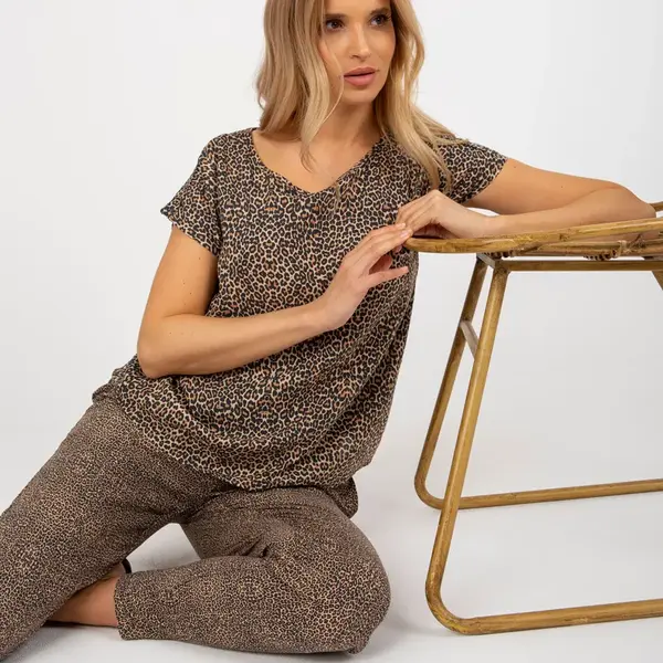 Blouse-D73771R10978Q-brown