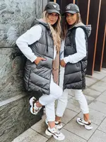 Dámska obojstranná vesta ONADE Farba tmavosivá DSTREET