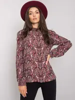 Blouse-D73771M11052A-dark brown