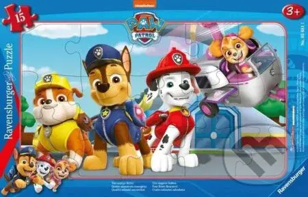 Tlapková patrola: Čtyři stateční ochránci - puzzle z kategorie 15 - 60 dílků