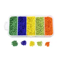 6000Pcs 5 Colors Glass Seed Beads