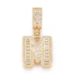 Brass Micro Pave Cubic Zirconia Pendants