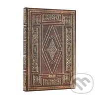 Paperblanks - týždenný diár First Folio 2026 (mini, verso, elastické zatváranie)