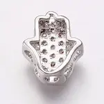 Brass Cubic Zirconia Beads