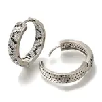 Rack Plating Brass Micro Pave Cubic Zirconia Hoop Earrings