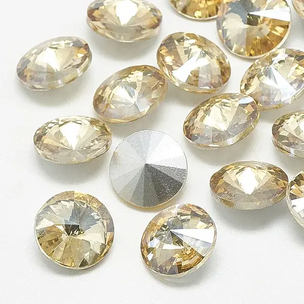 Pointed Back Glass Rhinestone Cabochons