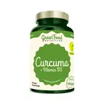 GREENFOOD NUTRITION Kurkuma a vitamín D3 90 kapsúl