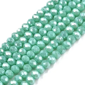 Electroplate Glass Beads Strands