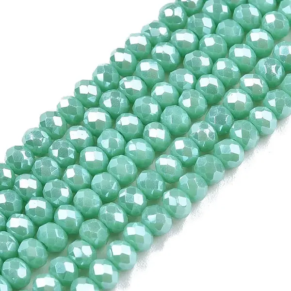 Electroplate Glass Beads Strands