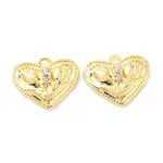 Brass Micro Pave Cubic Zirconia Charms