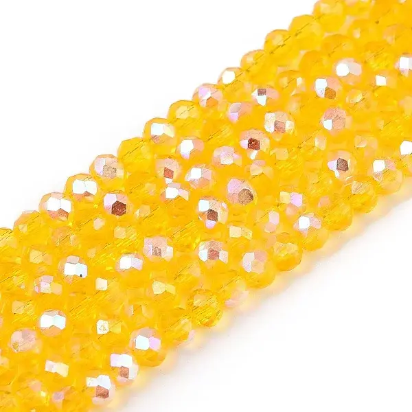Electroplate Glass Beads Strands