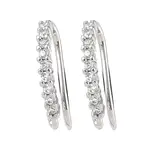 Brass Micro Pave Cubic Zirconia Earring Hooks
