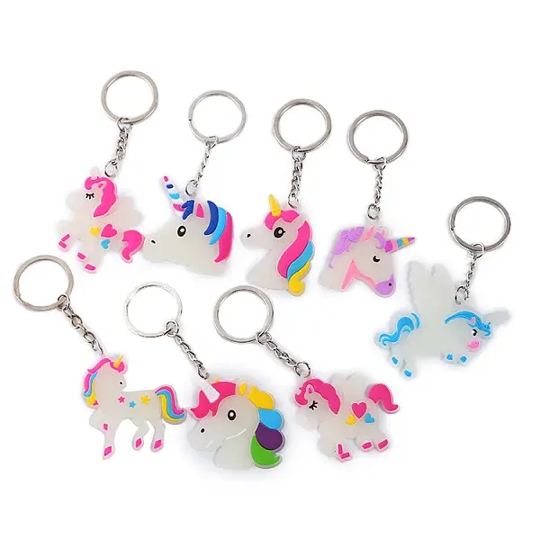 Luminous PVC Plastic Keychain