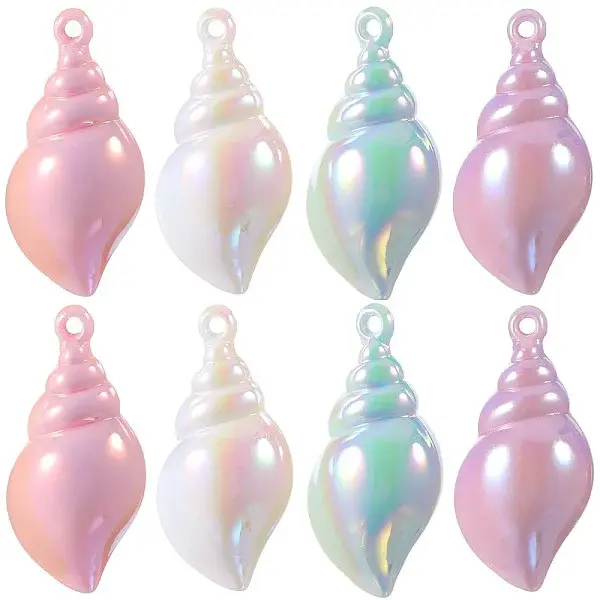 16Pcs 4 Style Acrylic Pendants